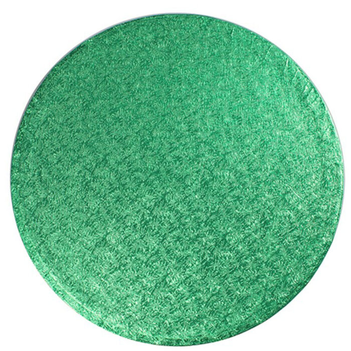 round cake drum green board