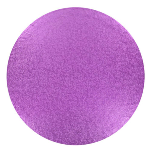 purple round cake drum board